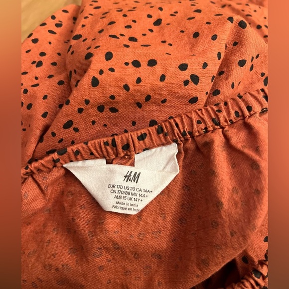 H&M Casual Orange and Black Dress with Spaghetti Straps - Picture 7 of 8